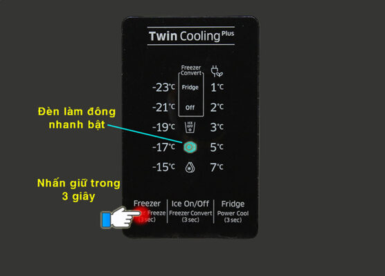 Với bảng điều khiển cảm ứng.