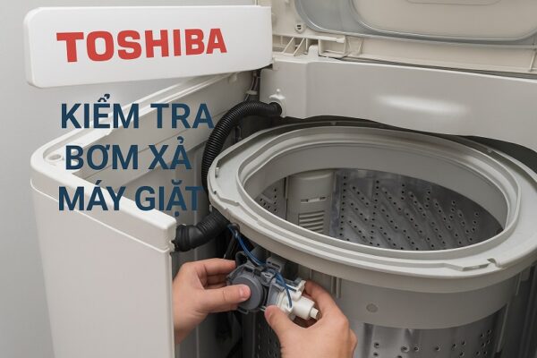 Kiểm tra bơm xả nước của các dòng máy giặt nói chung.