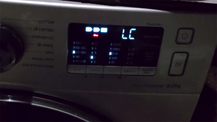 máy giặt samsung báo lỗi LC
