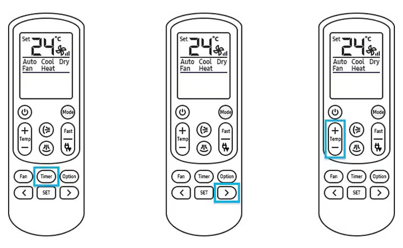 Lưu ý khi thực hiện cách hẹn giờ điều hòa Samsung.