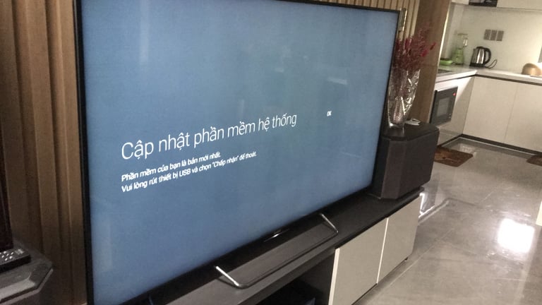 Phần mềm tivi bị lỗi hoặc cần cập nhật.