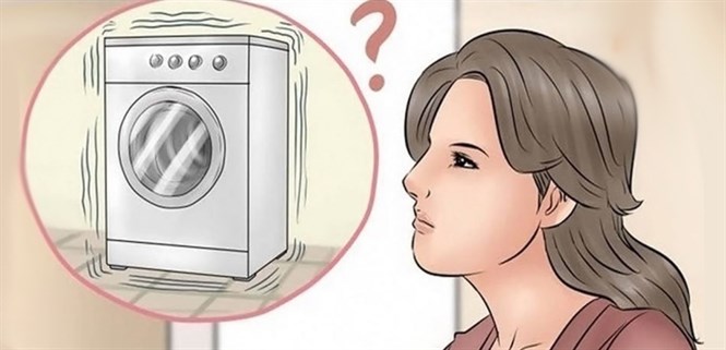 Máy giặt rung lắc mạnh, kêu to.