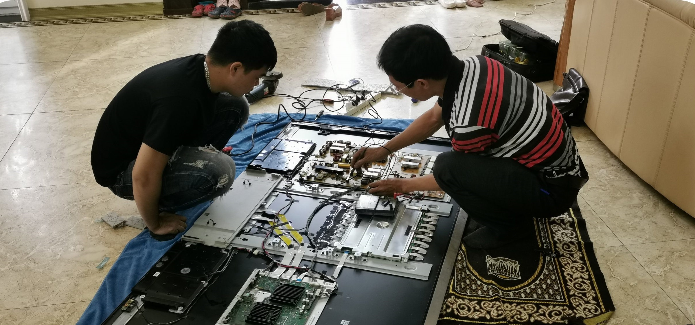 Quy trình của dịch vụ sửa chữa tivi tại nhà.