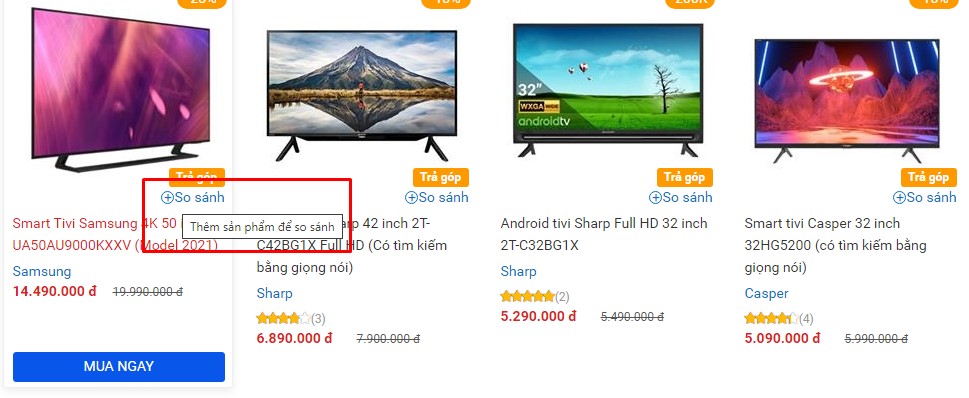 Có nên mua tivi 55 inch giá rẻ online?