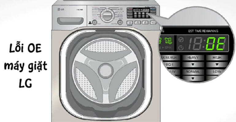 Kinh nghiệm sửa máy giặt LG giúp tránh lỗi OE.