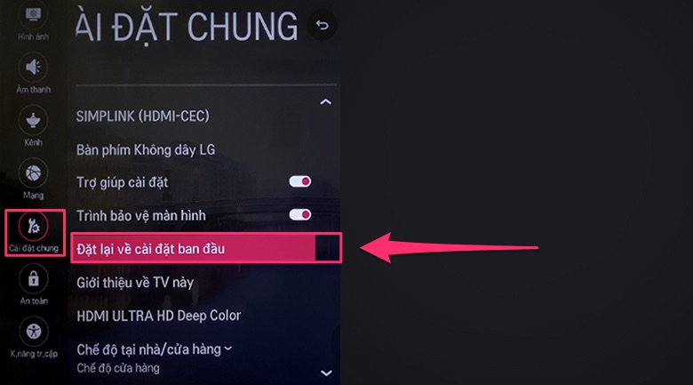 Cách khắc phục tivi LG không dò kênh được tại nhà.