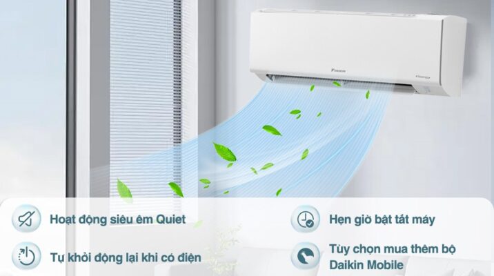 Cách chọn mua máy lạnh Daikin theo diện tích phòng