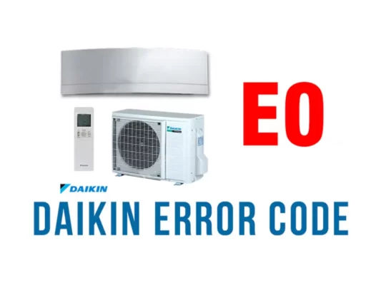 Dấu hiệu nhận biết khi máy lạnh Daikin báo lỗi e0.
